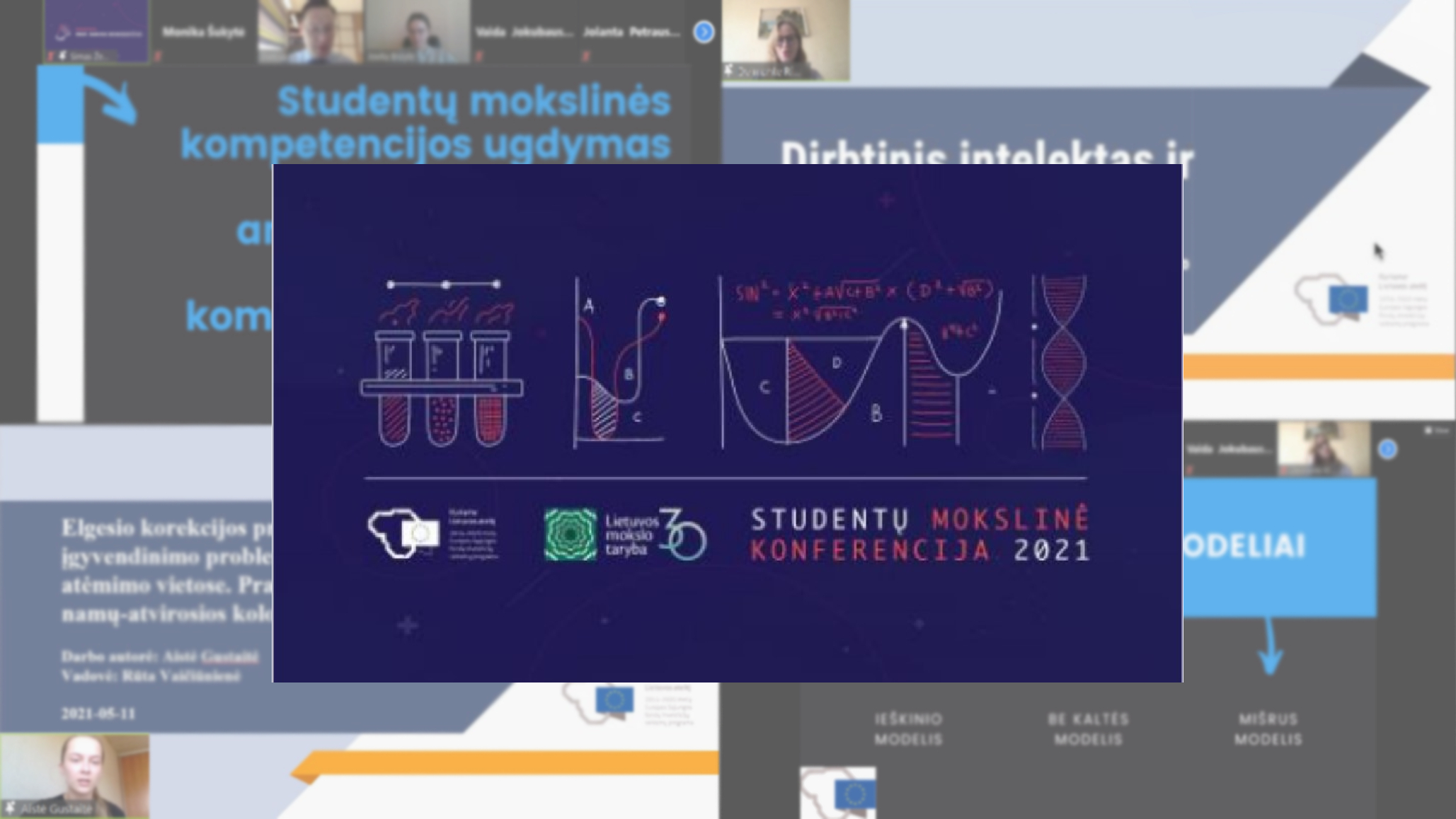 Studentų mokslinėje konferencijoje-2021 debiutavo trys Instituto atstovės
